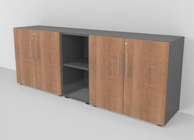 Büro Schrankwand VH16 Höhe 74,8 cm Aktenschrank Sideboard Aktenschränke Büroregal