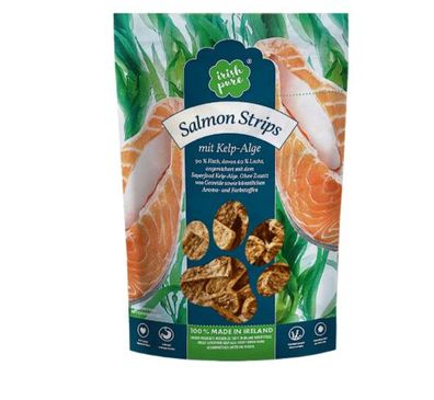 Irish Pure | Snack | Irish Salmon-Snack, Salmon Strips mit Kelp-Alge 150g