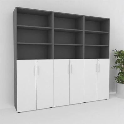 Büro Schrankwand VH17 Höhe 215,6 cm Aktenschrank Schränke Aktenschränke Büroregal