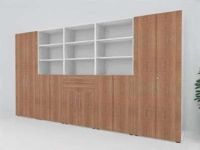 Büro Schrankwand VH99 Höhe 215,6 cm Aktenschrank Schränke Aktenschränke Büroregal