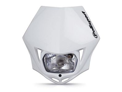 Lichtmaske Mmx Verkleidung Lampenmaske headlight Enduro Cross wei?