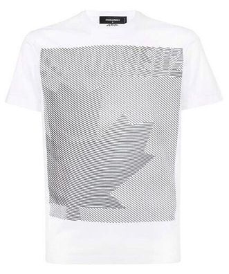 Dsquared2 T-Shirt Dsquared2 S74GD0862 S23009 D2 LEAF Graphic White XXL