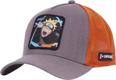 Naruto Shippuden Offizielle Capslab Trucker Cap - Kappe mit Naruto Uzumaki Patch Logo