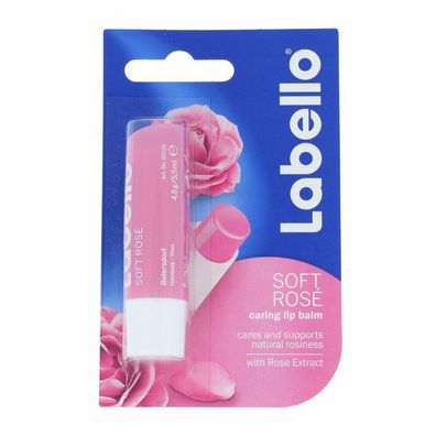 Labello Soft Rose Caring Lip Balm Lippenpflegestift 4,8 g