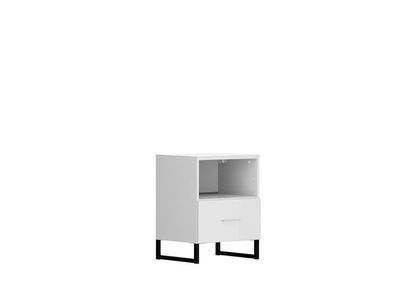 Nachtkommode Modeo | Nachttisch Nachtschrank | 41 x 50 x 64 cm, Weiß