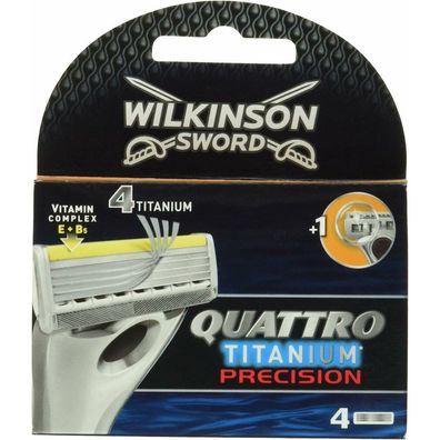 Wilkinson Sword Quattro Titanium Precision - 4 Pcs - Razor Blades