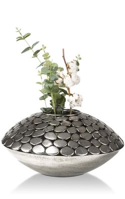 Vase Metall Silber