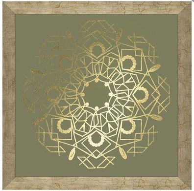 Bild Wandbild Goldenes Mandala