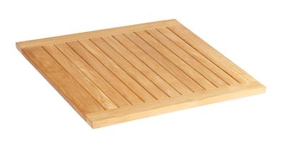 Pure Tischplatte 90x90 Teak Natur