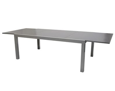 Ausziehtisch 200/300x110cm Aluminium Glas