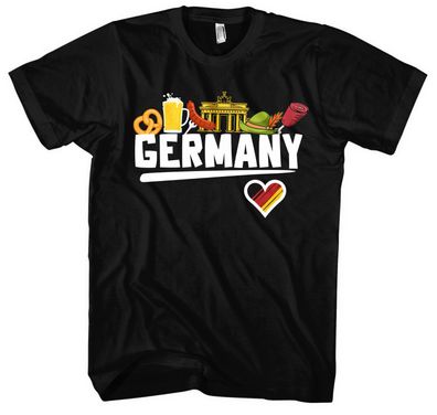 Deutschland T-Shirt | Deutschland Trikot EM WM Flagge Fanartikel Germany | M9