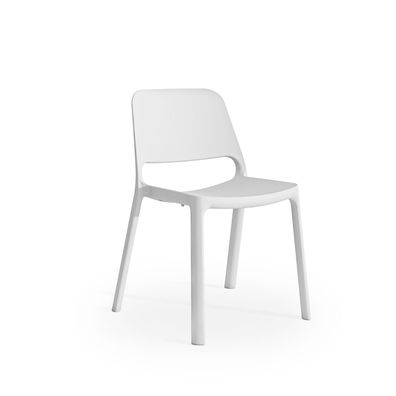 Stapelstuhl Biel Stuhl 4-Fuß Weiß
