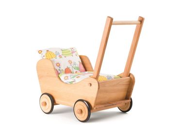 Puppenwagen Spielzeug Buche Natur