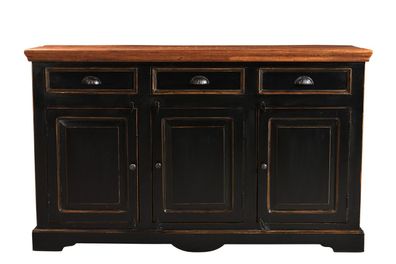 Corsica Sideboard 150x90 Mango Schwarz