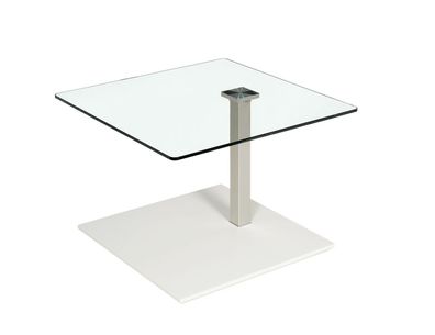 Couchtisch Beistelltisch Glas und Metall 60x90 cm