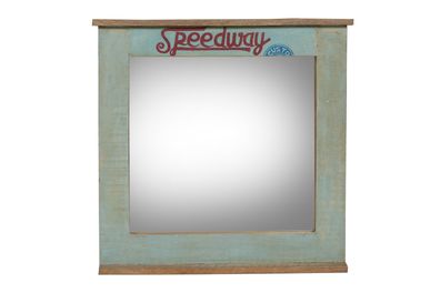 Speedway Spiegel Recyceltes Altholz Natur