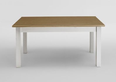 Esstisch Tisch 90x160 cm Kiefer Weiß