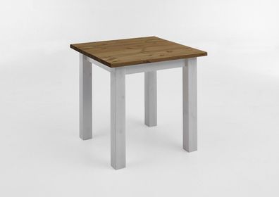 Esstisch Tisch 78x78 cm Kiefer Weiß