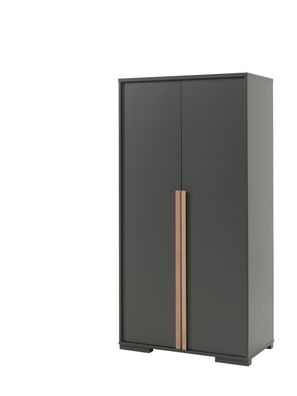 London Kleiderschrank Buche Anthrazit 98,5 x 195,2 x 56 cm