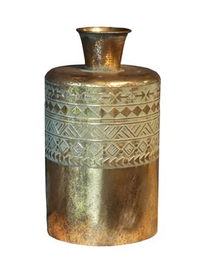 Vase Antik 21x38 Metall Gold Dekovase