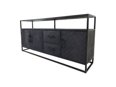 Sideboard Verona 180x40 Mango / Eisen Schwarz