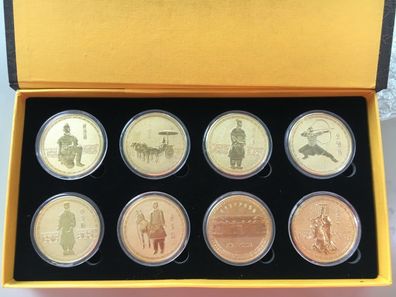 Set/ Terrakotta-Armee/ Medaillen/ vergoldet/45 mm groß (CM1506424)