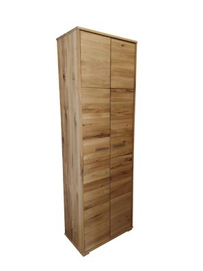 Garderobenschrank Gardo Dielenschrank 2-türig Wildeiche massiv geölt 193x63 cm