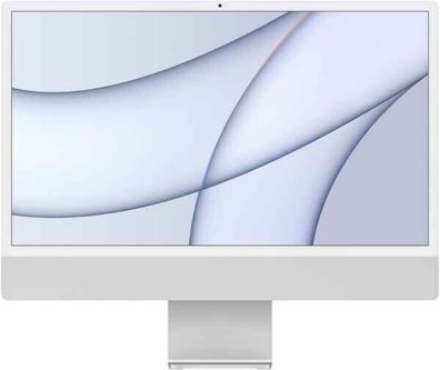 Apple iMac 24 Zoll (256GB SSD, Apple M1, 3,20GHz, 8GB, 8-Core GPU) Silber -