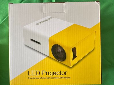 Mini Beamer YG300 Mini-Projektor Tragbar 1080P Handy für Telefon/ PC Kinder