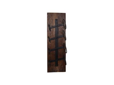 Weinregal 20 x 65 x 14 cm Holz und Metall