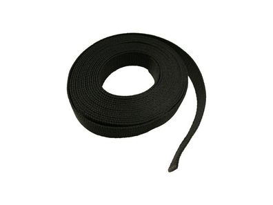 Gurtband 25mm für DIY Gepäckgurt Gewebeband Schwarz für Taschen Rucksack Gürtel