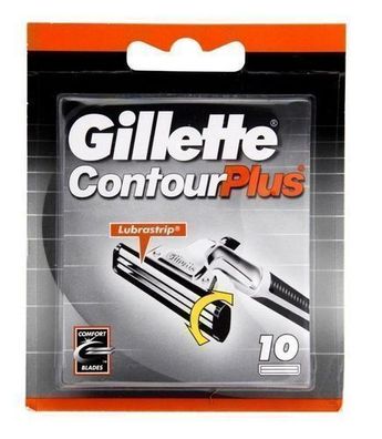Gillette Contour Plus Rasierklingen, 10 Stk. Premium Rasiererlebnis