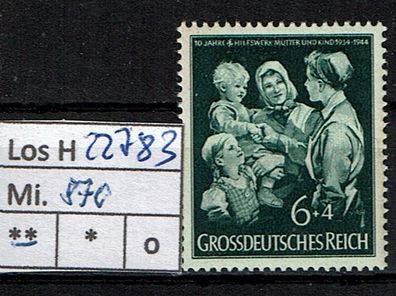 Los H22783: Deutsches Reich Mi. 870 * *