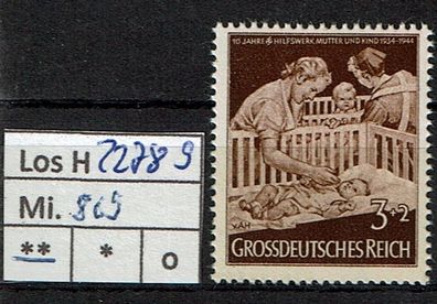 Los H22789: Deutsches Reich Mi. 869 * *