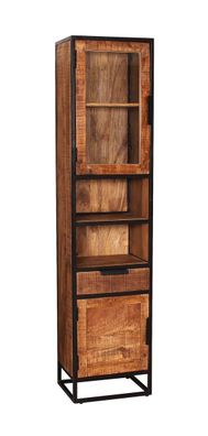 Hochschrank Sidney Mangoholz 44 x 34 x 190 cm