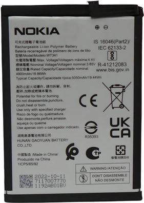 Original Nokia WT341 Akku Accu Batterie Für NOKIA G21 5050mAh