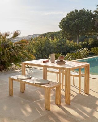 Outdoortisch Victoire 160 x 90 x 77 cm Teakholz Esszimmer Esstisch Tisch Neu