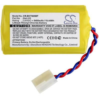 Ersatzbatterie - CS-BCT005BT - DAITEM 145-21X / BatLi05 - 3,6 Volt 5400mAh Li-SOCl2