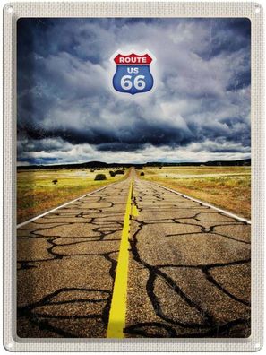 Blechschild 30x40 cm - Amerika USA Route 66 Straße Gewitte