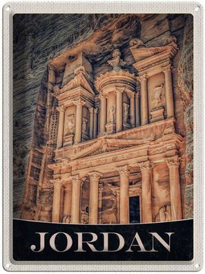 Blechschild 30x40 cm - Jordan Mittelalter Architektur