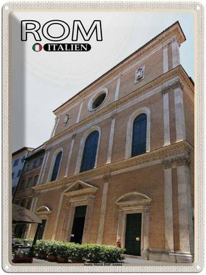 Blechschild 30x40 cm - Rom Italien Santa Maria Dell Anima