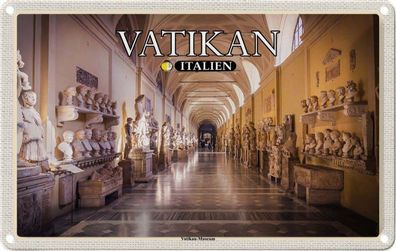 Blechschild 20x30 cm - Vatikan Italien Vatikan Museum