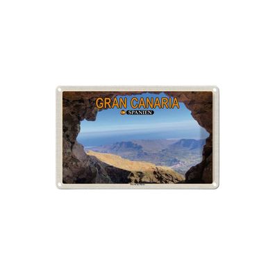 Blechschild 18x12 cm - Gran Canaria Spanien Pico de Nieves Berg