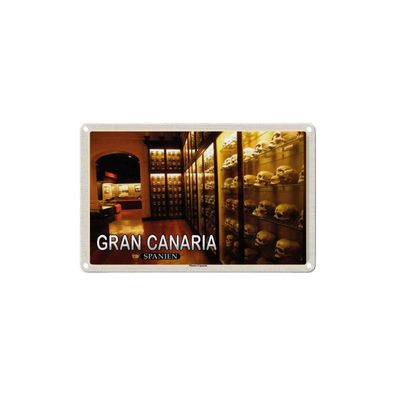 Blechschild 18x12 cm - Gran Canaria Spanien Museo Canario Museum