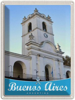 Blechschild 30x40 cm - Buenos Aires Argentinien Kirche