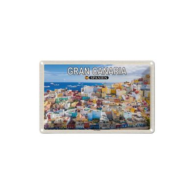 Blechschild 18x12 cm - Gran Canaria Spanein Las Palmas Stadt