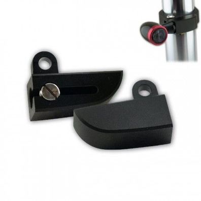 CNC Blinkerhalter-Set | schwarz | Paar