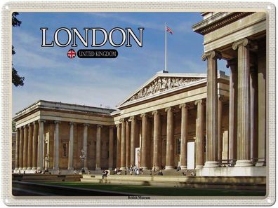 Blechschild 30x40 cm - British Museum London England