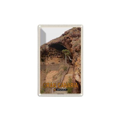 Blechschild 18x12 cm - Gran Canaria Spanien Cenobio de Valerón