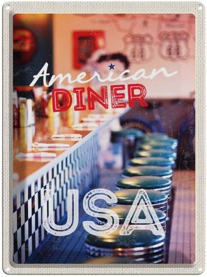 Blechschild 30x40 cm - Amerika USA Diner Restaurant